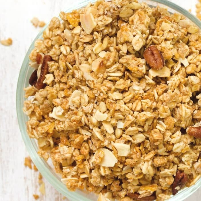 

Granola 1 kg Peanut Butter Almond Cashew Sereal SEHAT (Crispy!)