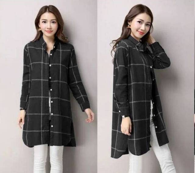 Gl snow square kuernavy kuerhtm LK Kotak KEMEJA WANITA MURAH KEMEJA FASHION KEKINIAN KEMEJA CASUAL