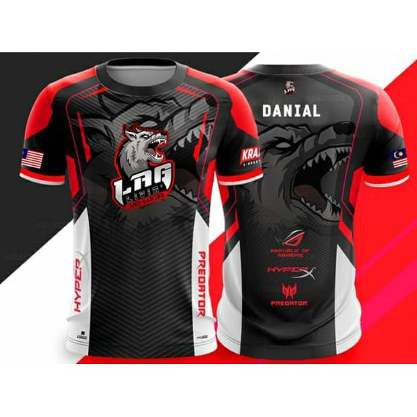 Baju Jersey Gaming Esport Custom Red Shopee Indonesia