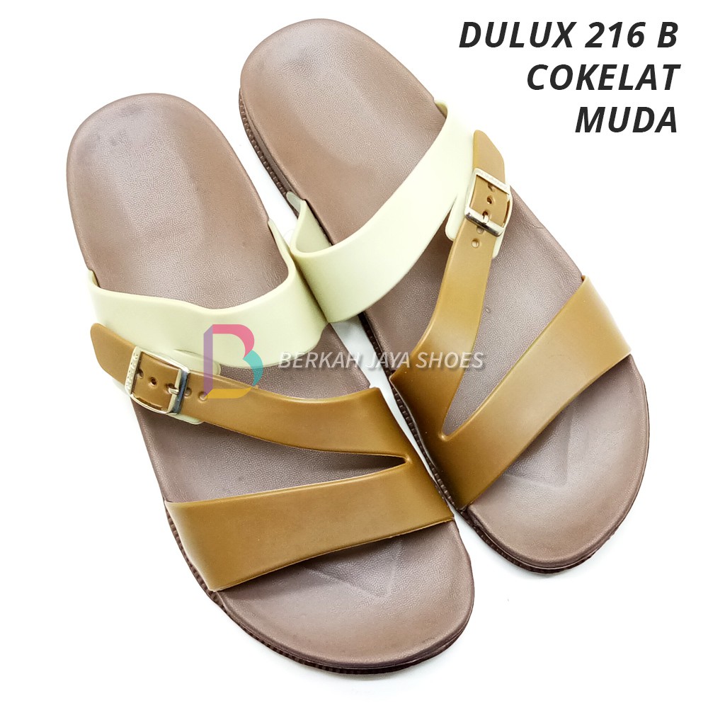 Sandal Wanita - Sandal Karet Wanita - Sandal Selop Karet Wanita Dulux 216 B Varian Warna