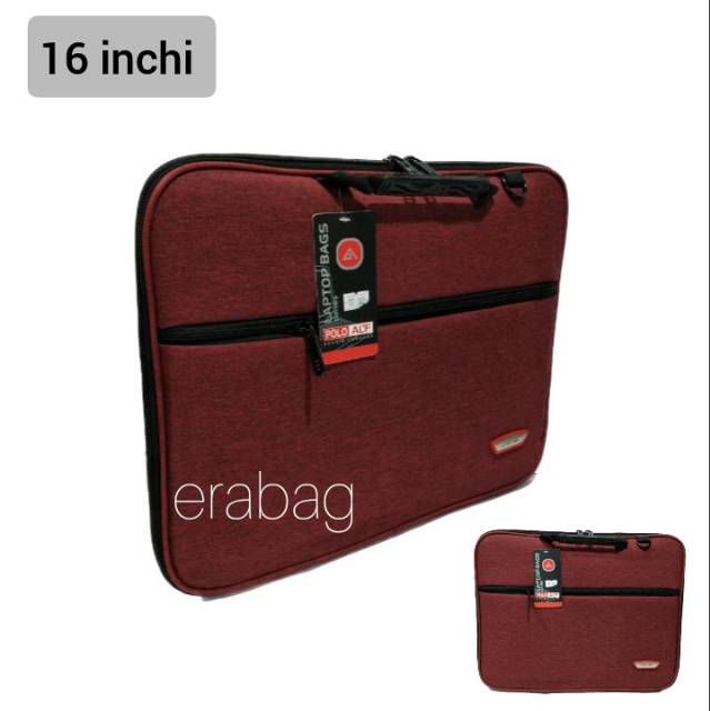 Tas laptop selempang jinjing polo 14/16 inchi 6296