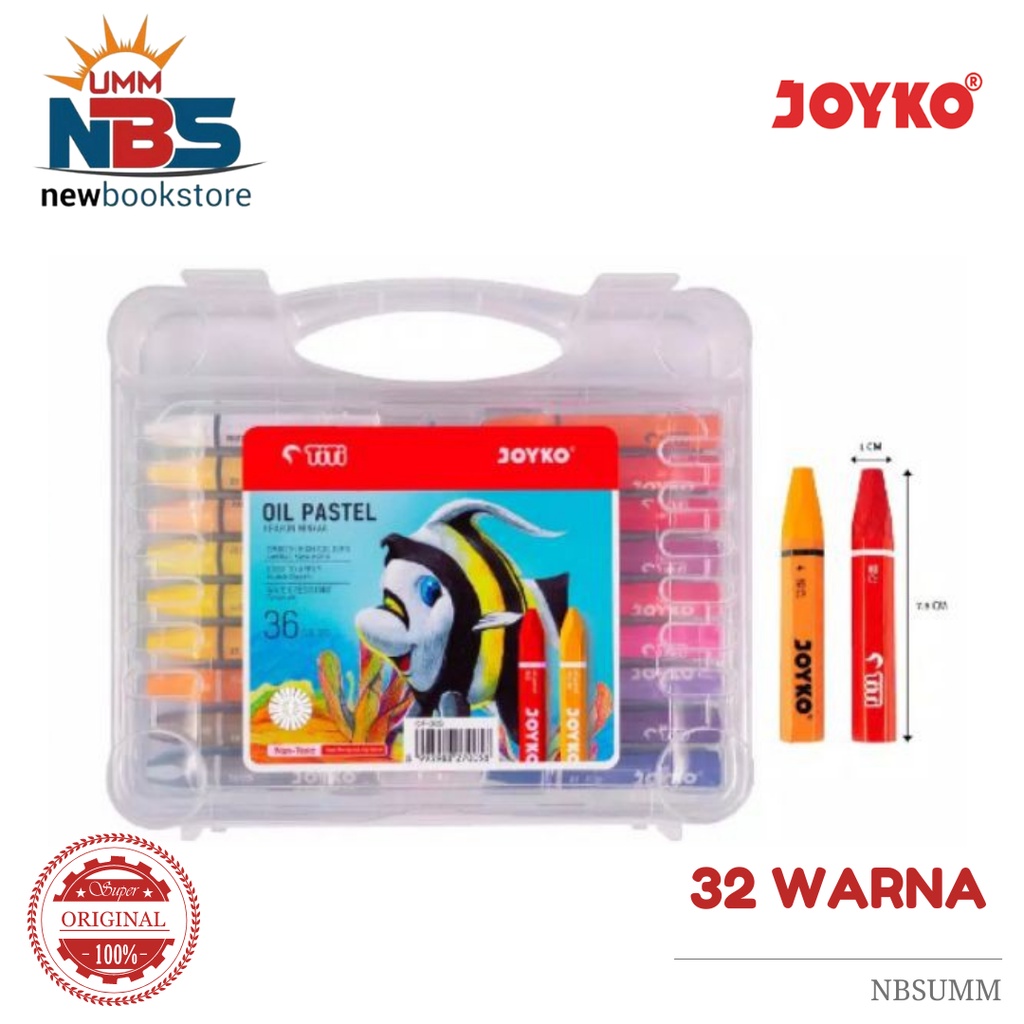 

Oil Pastel / Crayon Joyko Isi 36 Warna