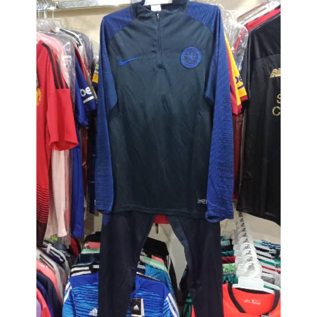 MIDLAYER TRACKSUIT SWEATER CHELSEA HITAM 2019-2020 GRADE ORI IMPOR