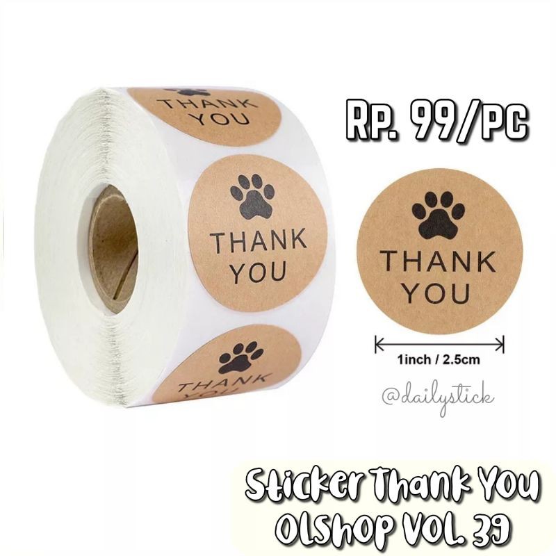 

Sticker Thank You Olshop Vol. 39