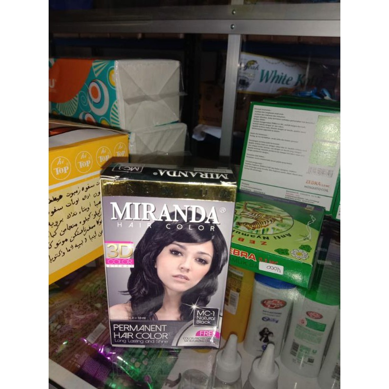 semir rambut miranda black natural hitam alami