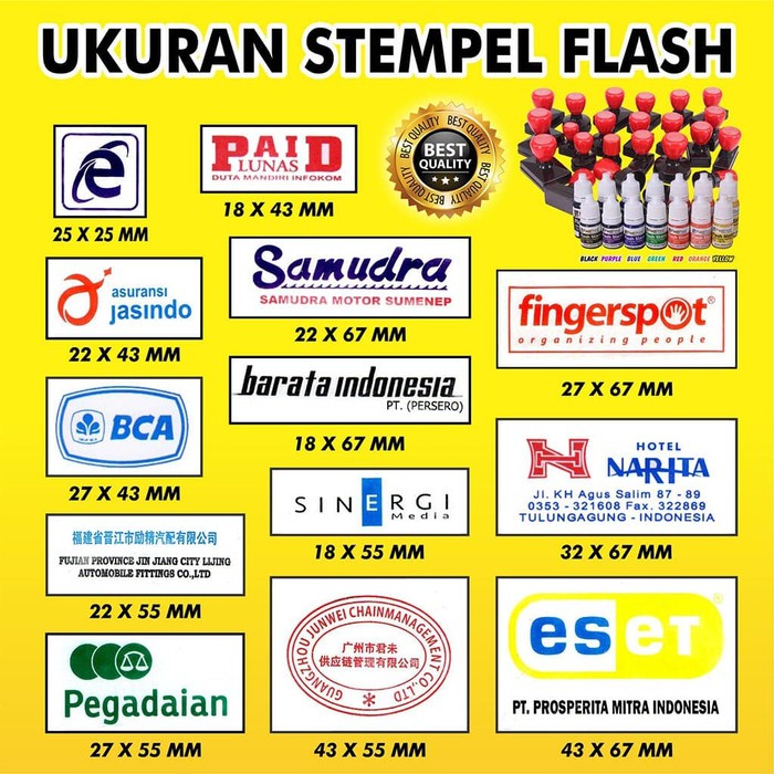 

STEMPEL FLASH/OTOMATIS/CUSTOM UKURAN MIDDLE SIZE