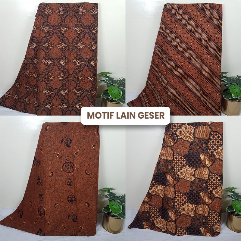 Bahan Batik Berbagai Motif Sogan Pakem Cabut Halusan