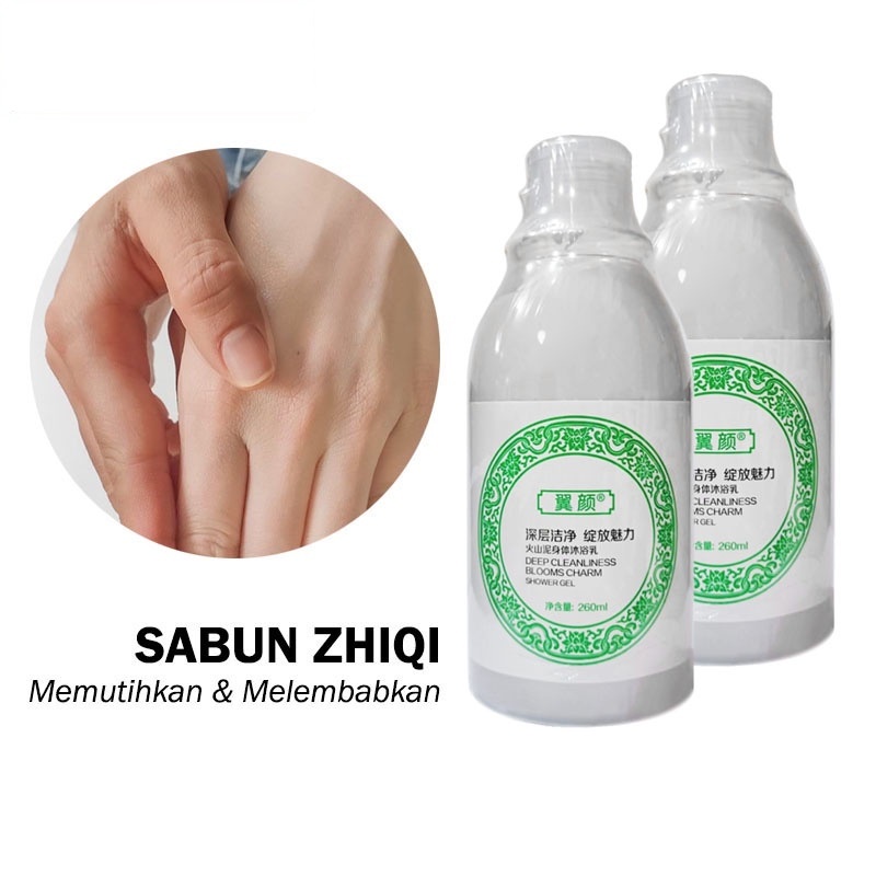 beauty jaya - Zhiqi sabun whitening lumpur vulkanik baisisi 260ml sabun lumpur pemutih badan