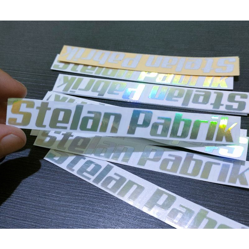 Sticker Stelan pabrik stiker cutting