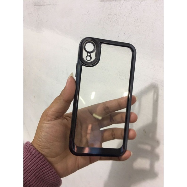 Case Hp Iphone XR Case Transparan List Chrome Proteck Kamera #case#casehp#casemurah#caseiphone