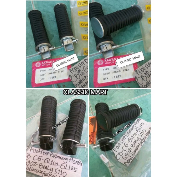 FOOTSTEP BELAKANG HONDA S90-S90Z-90Z-BENLY-CB100-CG110-GL100-GL-WIN