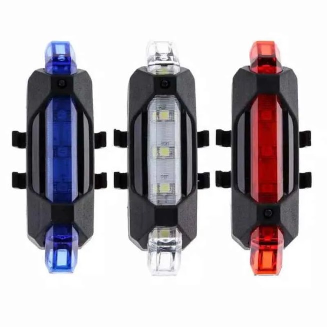 Lampu Sepeda LED Depan Belakang Rechargeable USB Waterproof