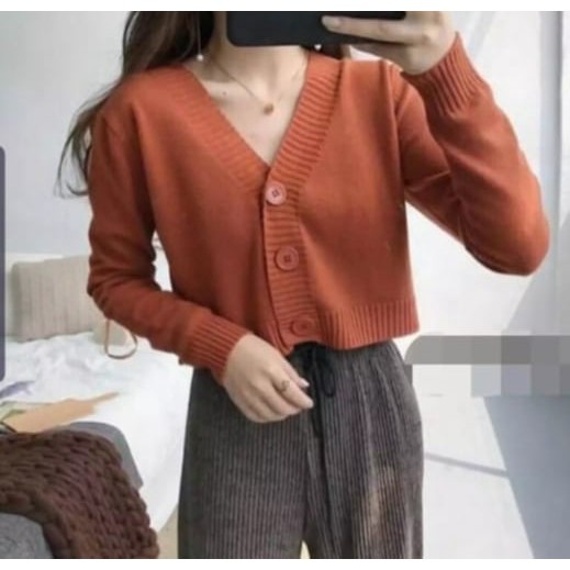 BAILEY CARDI RAJUT WANITA / KARDIGAN CROP TOP WANITA