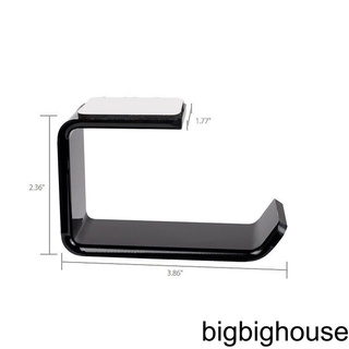 [Biho] Headphone Bracket Hanger Under Desk Wall Mounted Headset Holder Hook Earphone Display Stand
