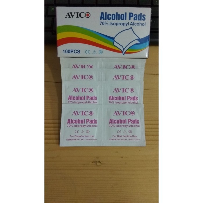 Cod Tissue Basah Alkohol Tisu Alcohol Swab Onemed Kapas Avico Pads