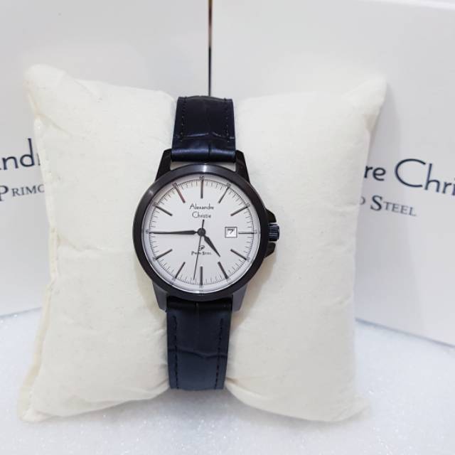 Jam tangan alexandre christie AC 1008 wanita original hitam