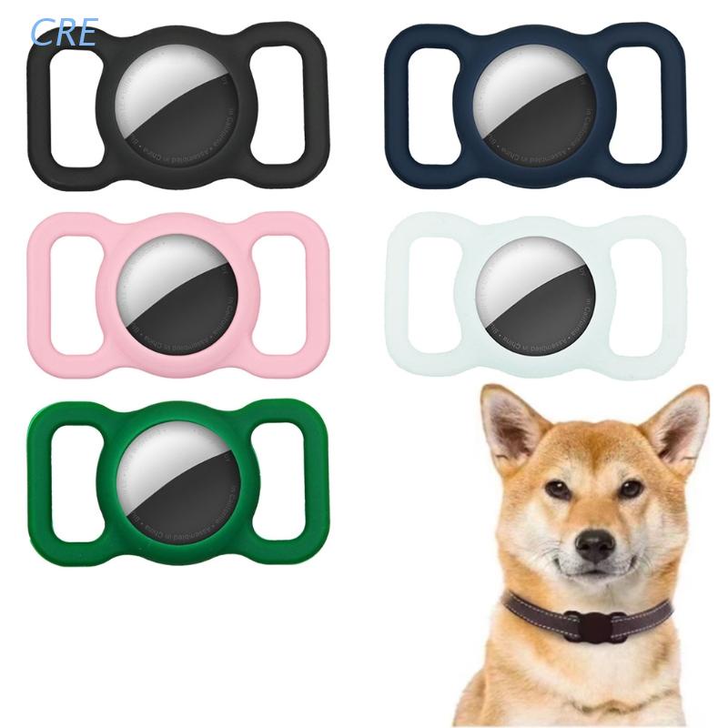 Case Pelindung Bahan Silikon Anti Hilang Untuk Apple Airtag Collar Anjing Kucing Peliharaan