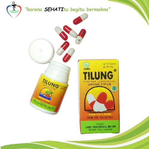 TILUNG 500MG OBAT TIFUS TIPES THYPUS KAPSUL EKSTRAK CACING