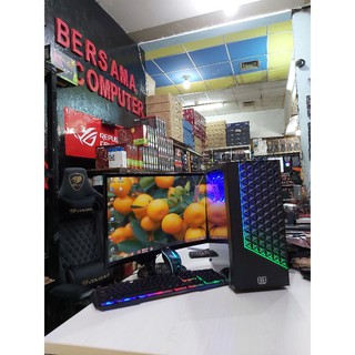 Pc Intel gaming core i7 full set siap pakai full baru