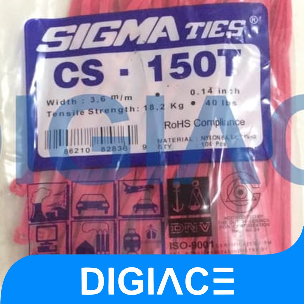 Kabel Ties / Cable Ties / Kabel tis / Pengikat 15 CM SIGMA CS-150T