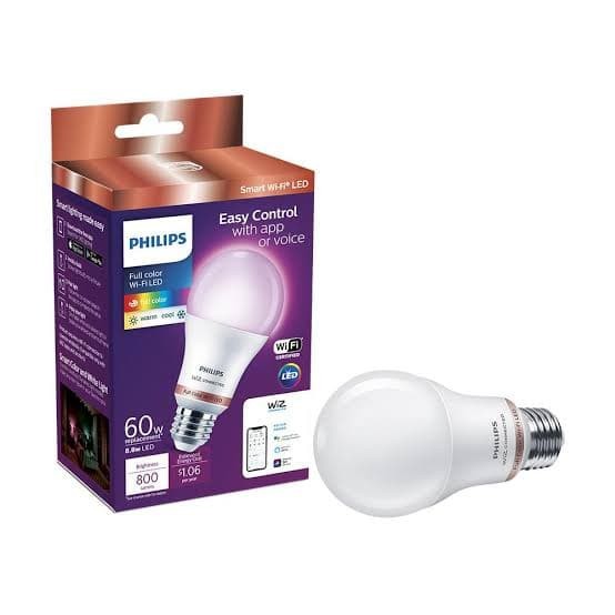 PHILIPS LED Bulb 9 Watt Lampu smart wifi TUNABLE/16 JUTA COLOR