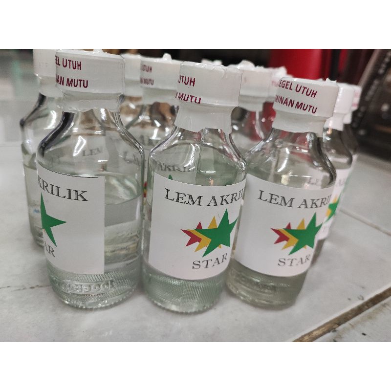 

Lem akrilik bening 100ml / lem akrilik + bonus suntikan 3 ml