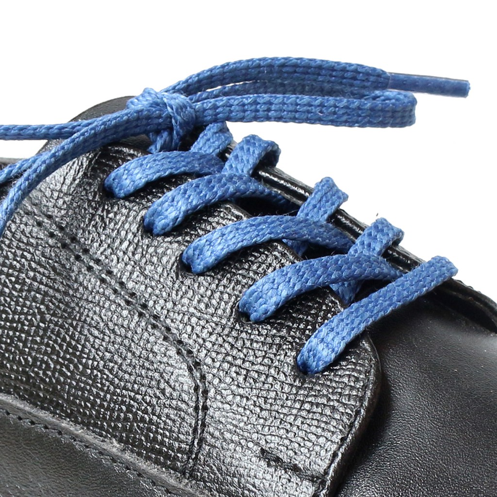 MR Shoelaces TH19 Hitachi (Endless Blue) Tali Sepatu Lilin Gepeng Thin 3-4mm (Waxed Laces) 50cm 80cm 120cm 150cm