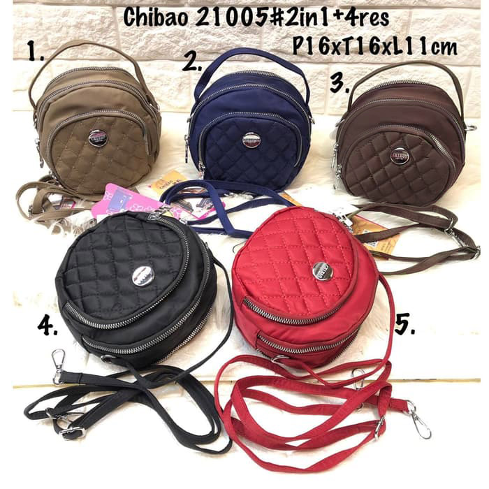 Tas Selempang Chibao Bordir 21005 Import 3 Ruang