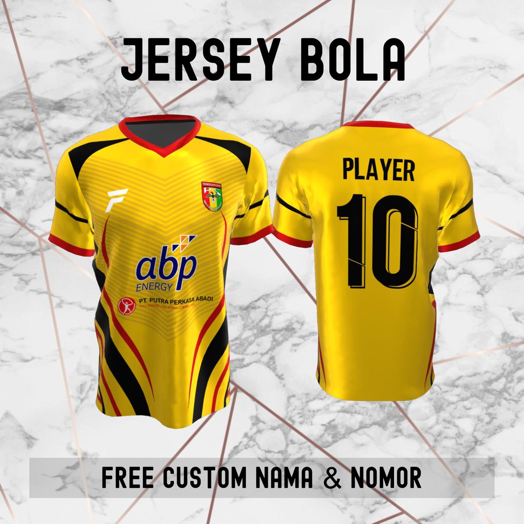 Jersey Mitra Kukar Tenggarong Klub Bola Baju Kaos Custom Nama dan Nomor Punggung - 262