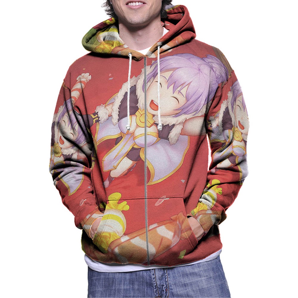 Jaket Hoodie Ragnarok M Eternal Love SKU-7434107921976 Hoodie Zipper (Ritsleting) Hoodie Fullprint B