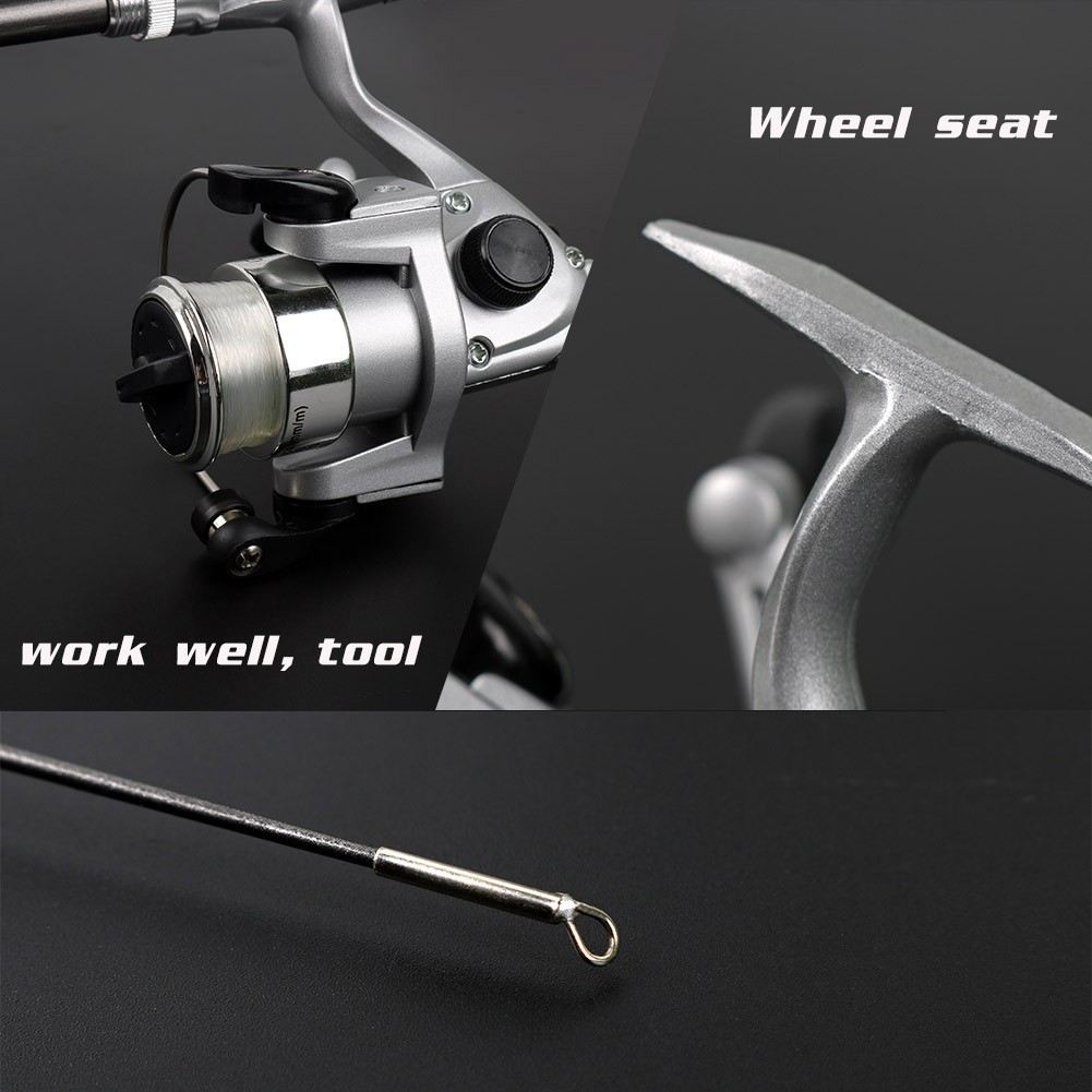 Sougayilang Gaya Baru Aluminium Alloy Pocket Pen Shape Fishing Rod Pole dengan Reel Combo Joran Pancing pancingan set lengkap