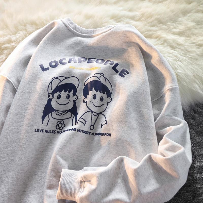 Locapeople sweater fleece cewek cowok atasan wanita