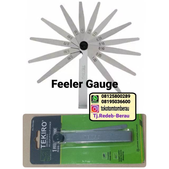Feeler.gauge tekiro 13 blade & stelan klep tekiro