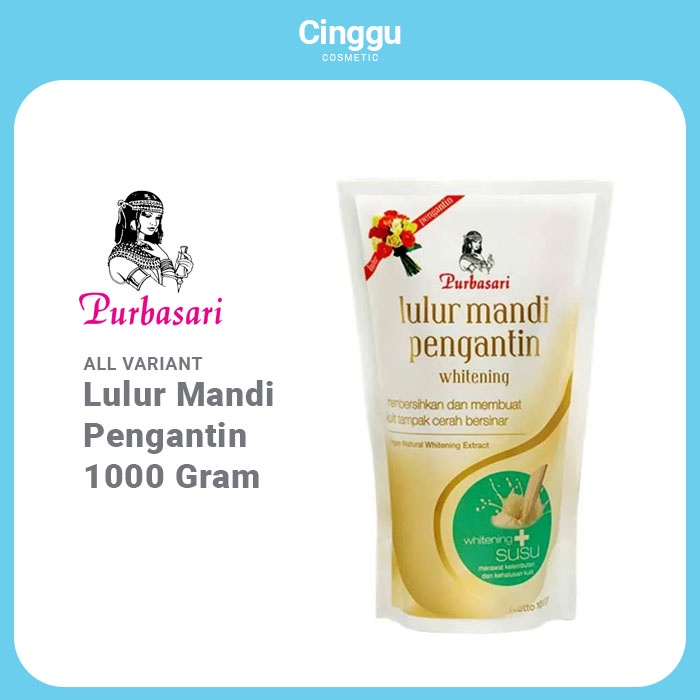 PURBASARI Lulur Mandi Pengantin ALL VARIANT 1000 Gram - Cinggu Cosmetic
