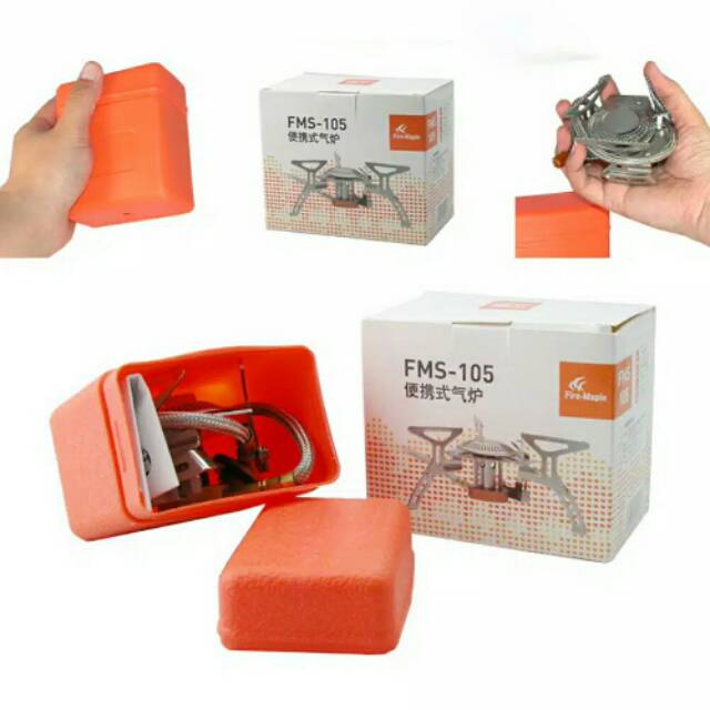 Fire maple kompor camping portable gas stove outdoor mini ultralight firemaple FMS-105