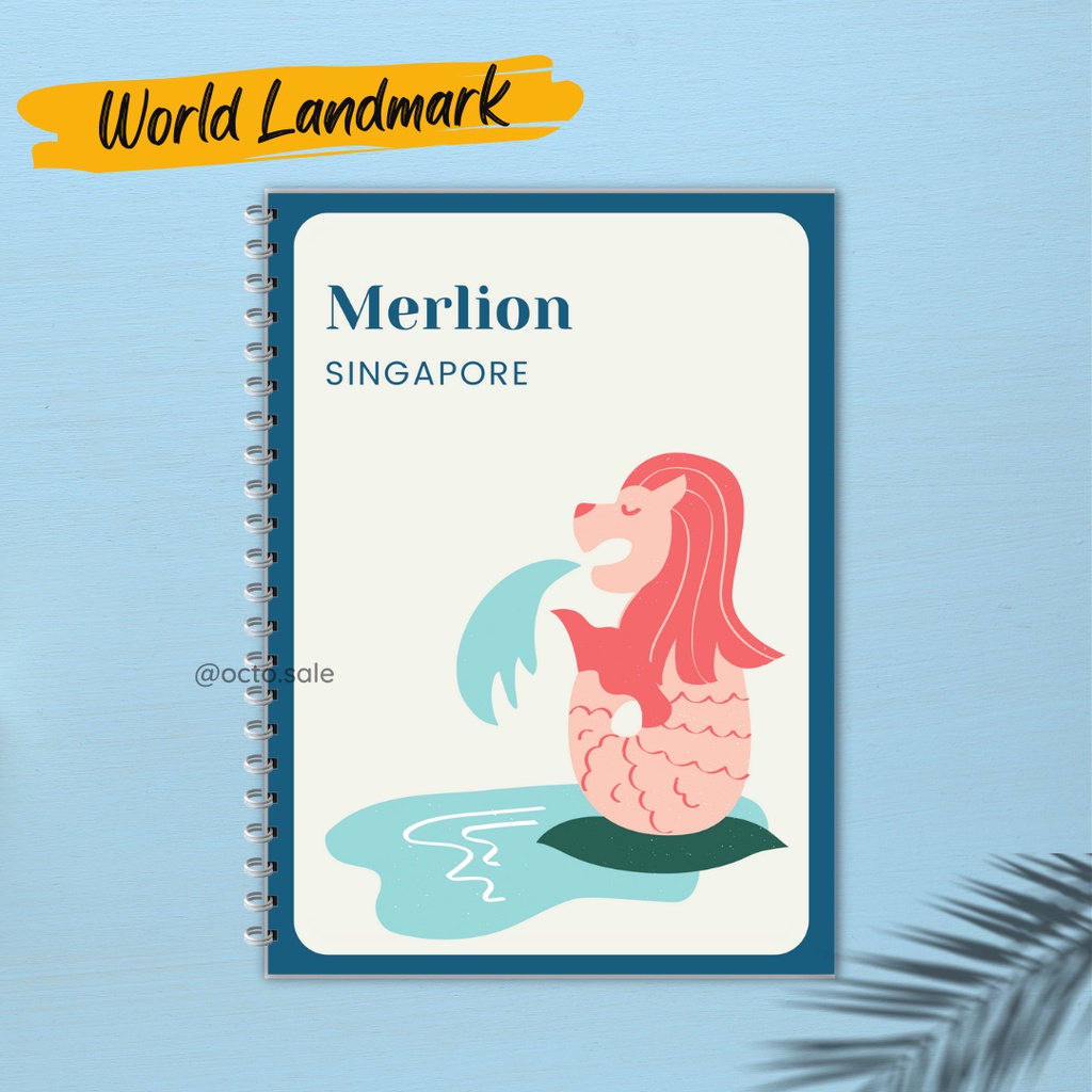 

Notebook Indonesia Malaysia Singapura Korea 100 Halaman / Landmark World Notebook / Notebook / Notebook A5 100 Pages / Notebook Indonesia / Notebook Korea / Notebook Inggris / Notebook Malaysia