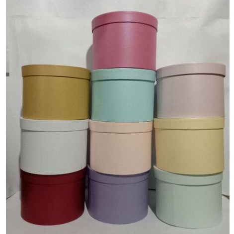 

Gift Box Bulat D20T15, D20T18/Round Flower Box/Box Bulat Bunga/Box Bulat/Bloombox Flower