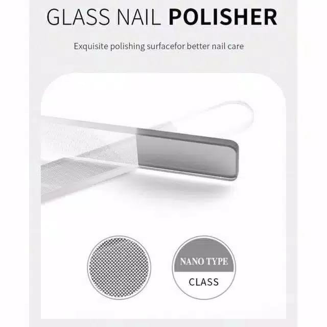 Glass Nail buffer (Kikir kuku kaca)-kikir pengkilap kuku