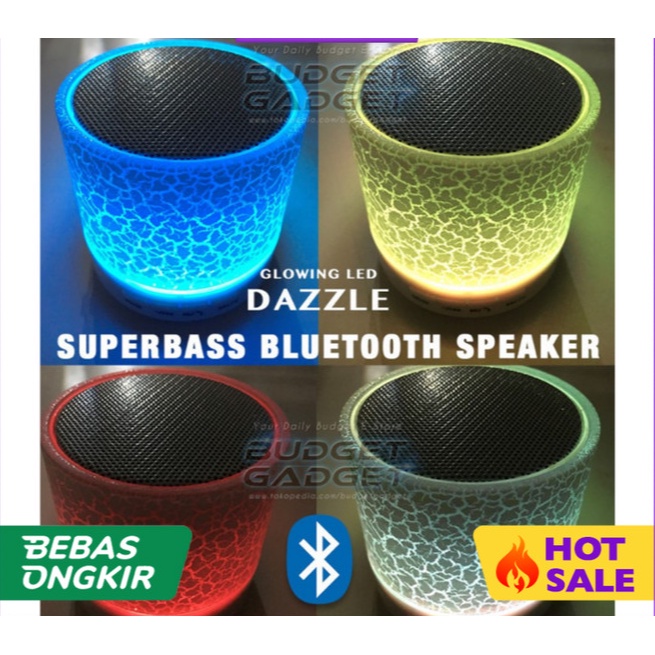 Dazzle Mini Bass Portable Bluetooth Speaker with TF card slot . - Biru