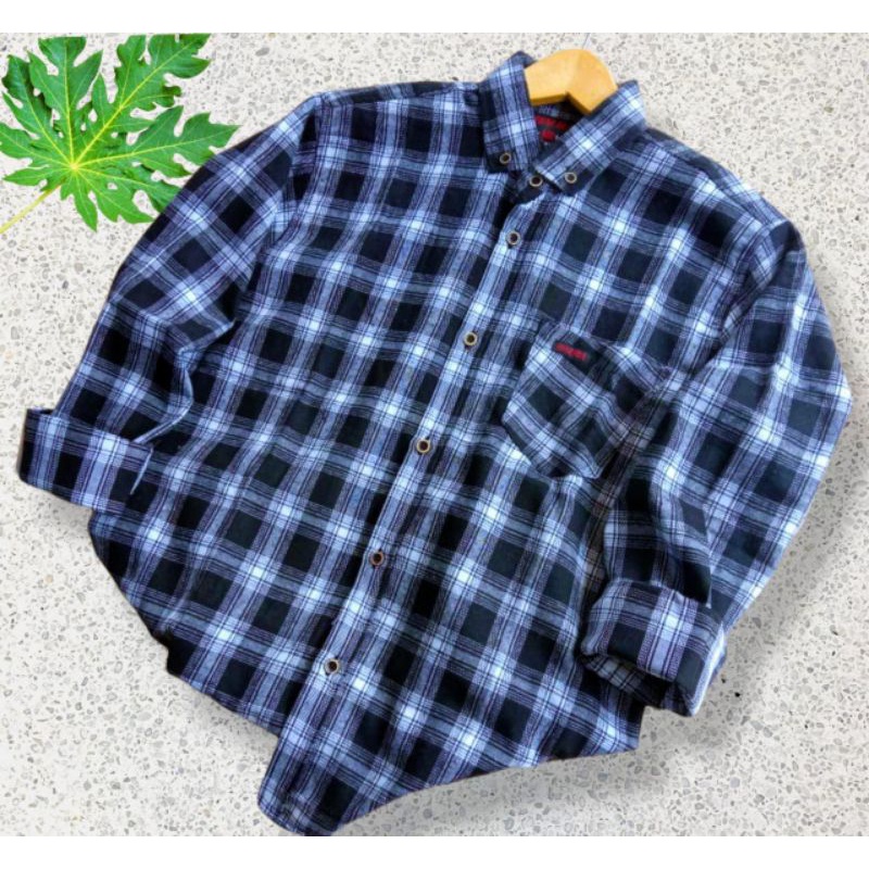 Kemeja Flanel Pria Distro Lengan Panjang Baju Atasan Wanita Kemeja Pria Kemeja-F8