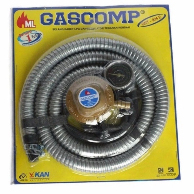 Regulator selang kompor gascomp 1set