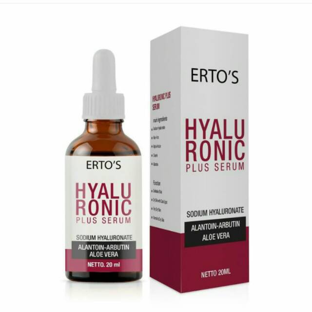 [ORI] Serum Wajah Anti Penuaan Dini dengan Hyaluronic Acid Plus Aloevera Hydrating Whitening dan Anti Aging - BPOM 20 ML