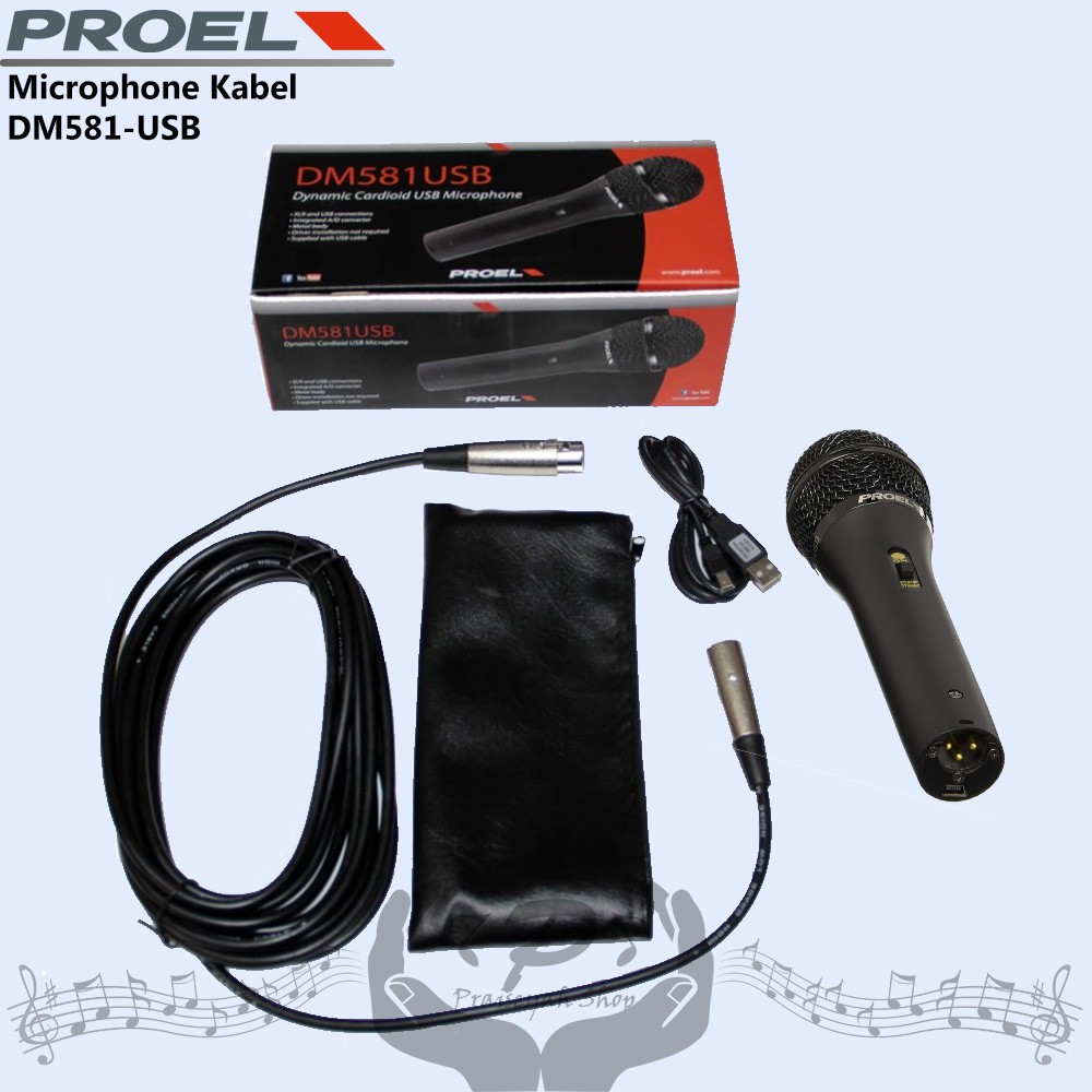 Proel Microphone Kabel DM 581 USB Mikrofon