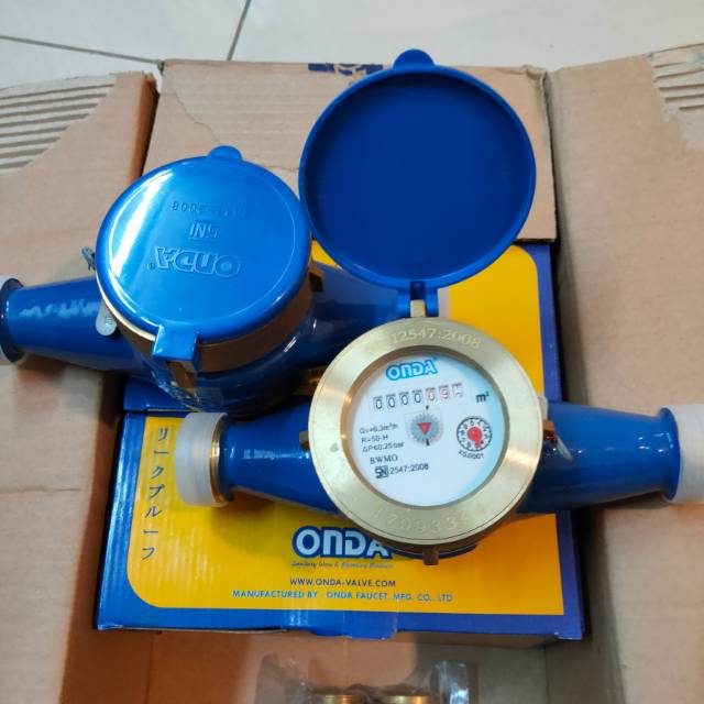 Water meter Brass Onda 1 inch kuningan
