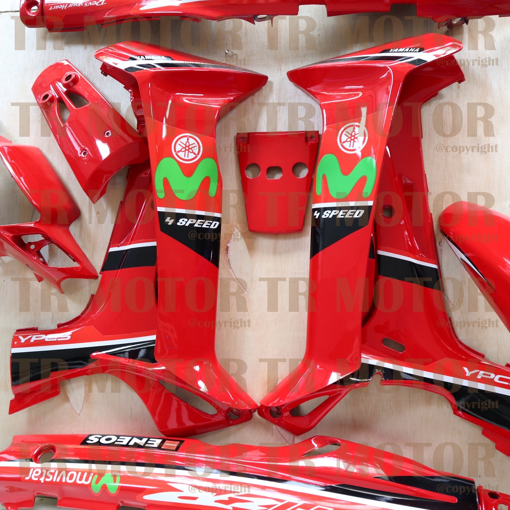 Cover Body Fizr F1zr Movistar Merah Full Set Halus Cover Bodi Yamaha Fiz r