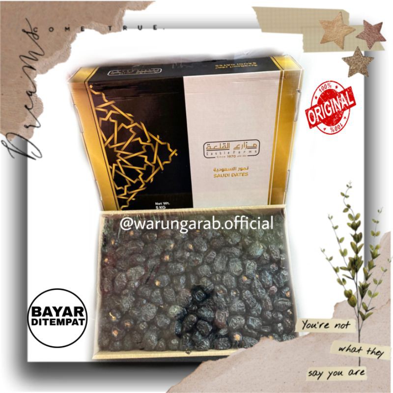 

Kurma Ajwa Organik Ajwa Al Madinah 5 Kg Ajwa Castle Farm Kurma Nabi Premium