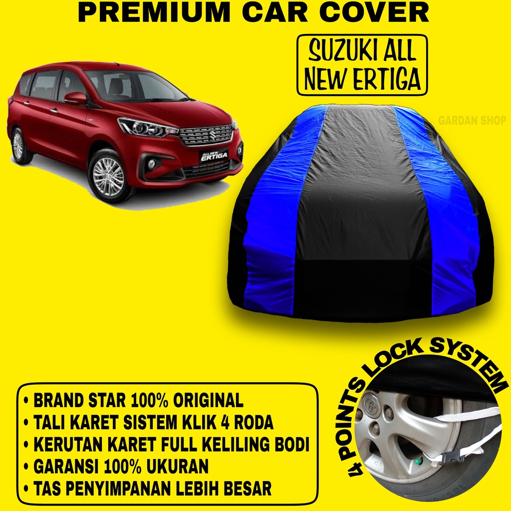 Body Cover SUZUKI ALL NEW ERTIGA Sarung BIRU Penutup Pelindung Bodi Mobil Suzuki All New Ertiga PREMIUM Blue Cover