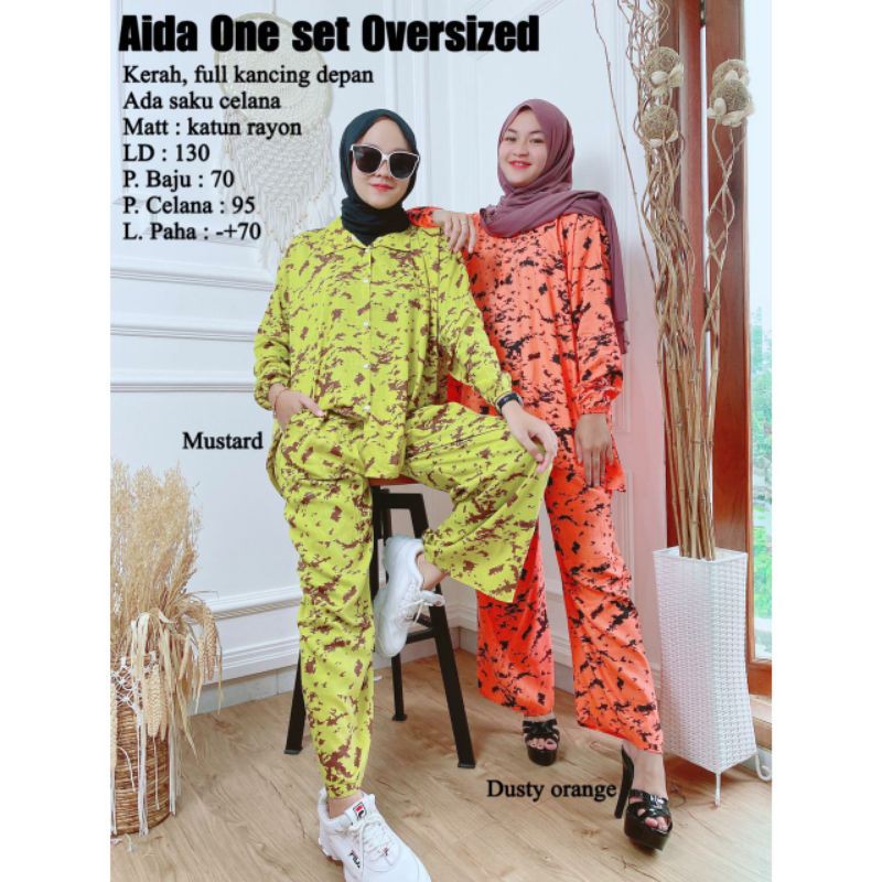 one set xxxl • ld 130 • setelan celana xxxl • set celana rayon jumbo • oneset kekinian