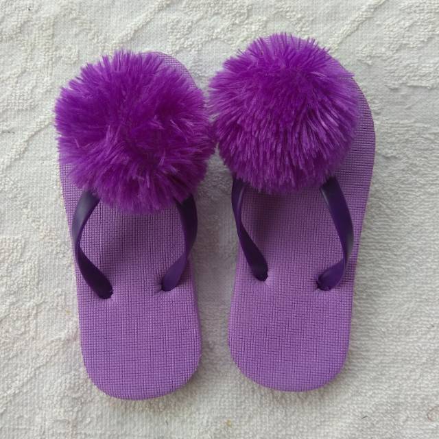 Alantasik - Sandal pompom anak tanggung (R32)/(R27)/(R34)