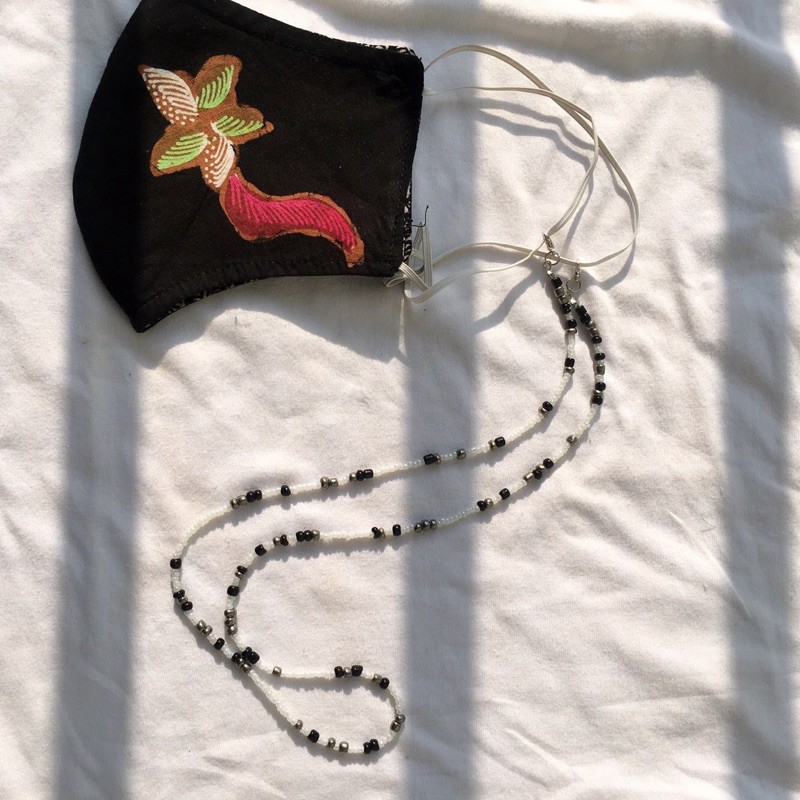 MASK STRAP MANIK MANIK / BEADED STRAP MASK / TALI MASKER